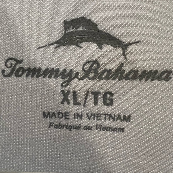 Men's Light Blue Tommy Bahama Polo XL - Picture 2 of 2